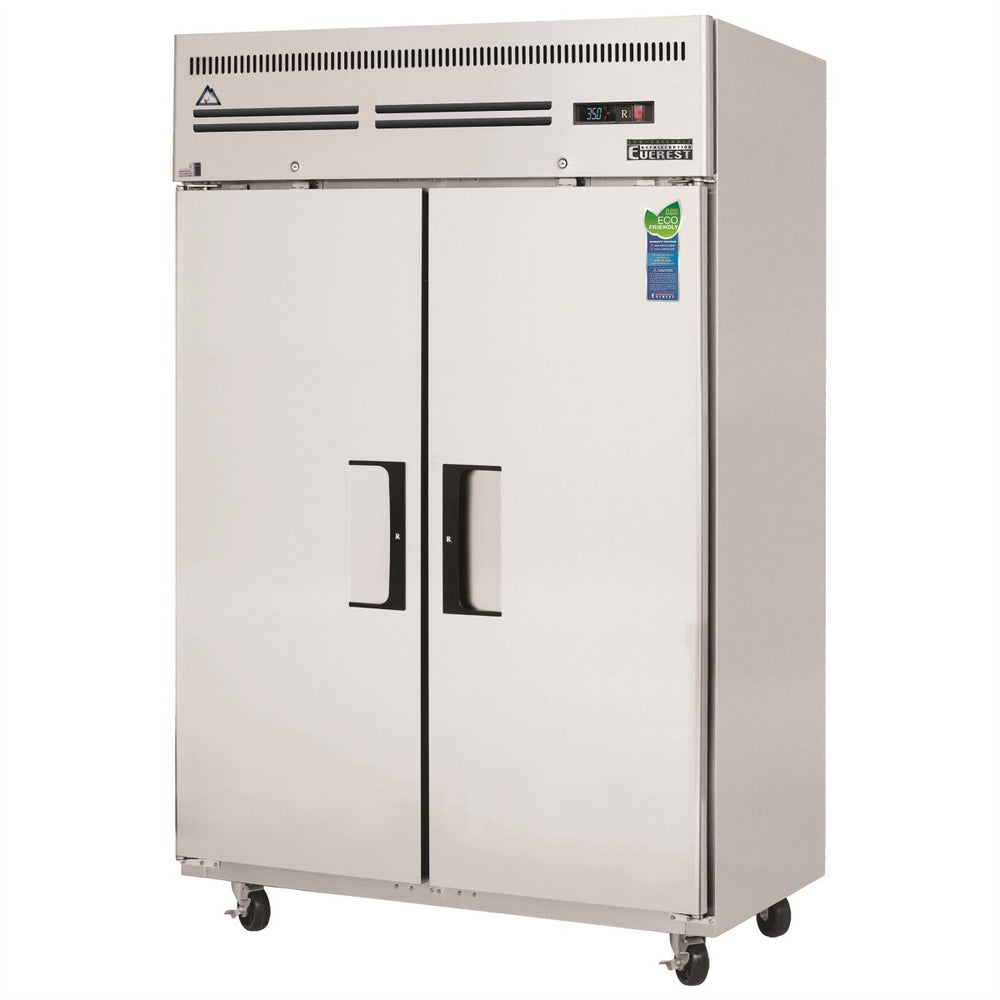 Everest Refrigeration ESR2 2-Section 2 Solid Door Reach-In Refrigerator 50" - 115V