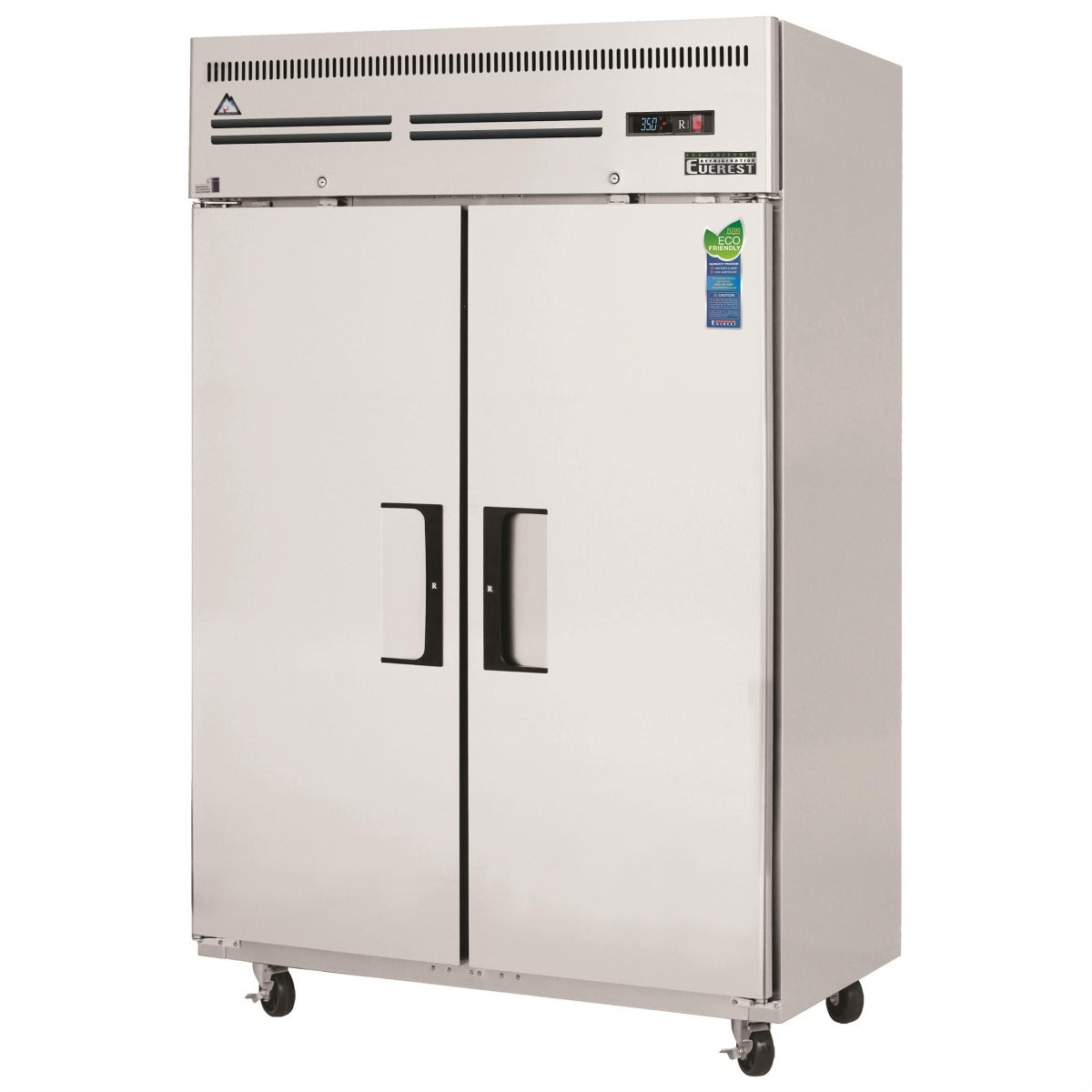 Everest Refrigeration ESR2 2-Section 2 Solid Door Reach-In Refrigerator 50" - 115V