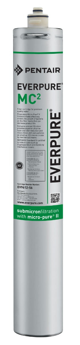 Everpure EV9612-56 MC2 Replacement Water Filter Cartridge - .5 Micron and 1.67 GPM