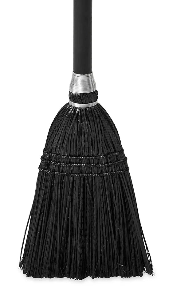 Rubbermaid FG253600BLA Executive Series Lobby Broom with Wood Handle 7"W x 37-1/2"H - Black