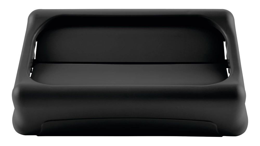 Rubbermaid FG267360BLA Slim Jim Swing-Top Container Lid - Black