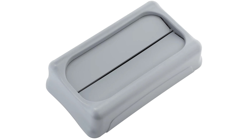 Rubbermaid FG267360GRAY Slim Jim Swing-Top Container Lid - Gray