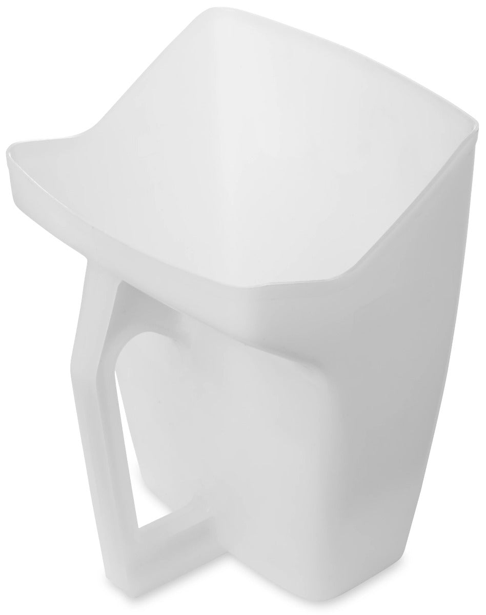 Rubbermaid FG288500WHT Bouncer Plastic Utility Scoop 64 oz. - White