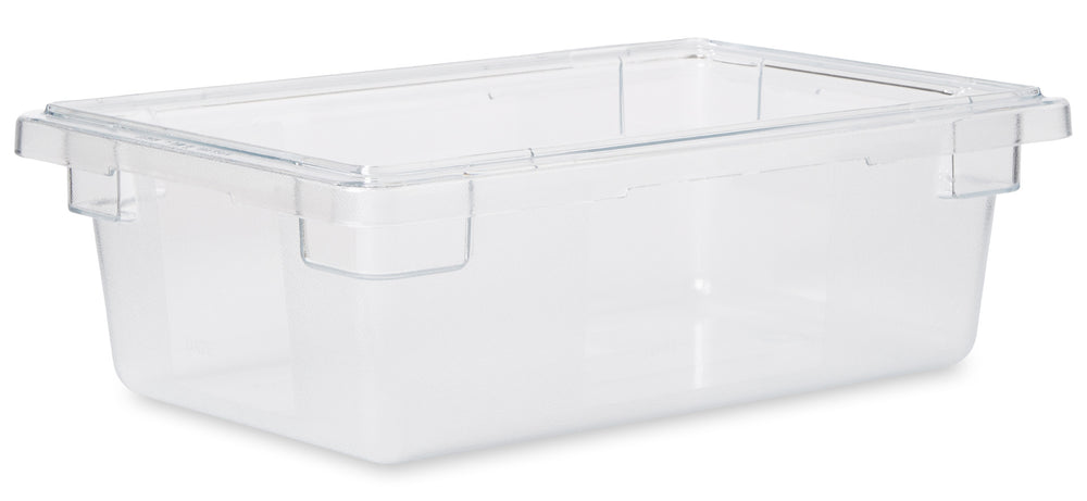 Rubbermaid FG330900CLR Polycarbonate Food / Tote Box 18" x 12" x 6"D - 3-1/2 Gal. - Clear