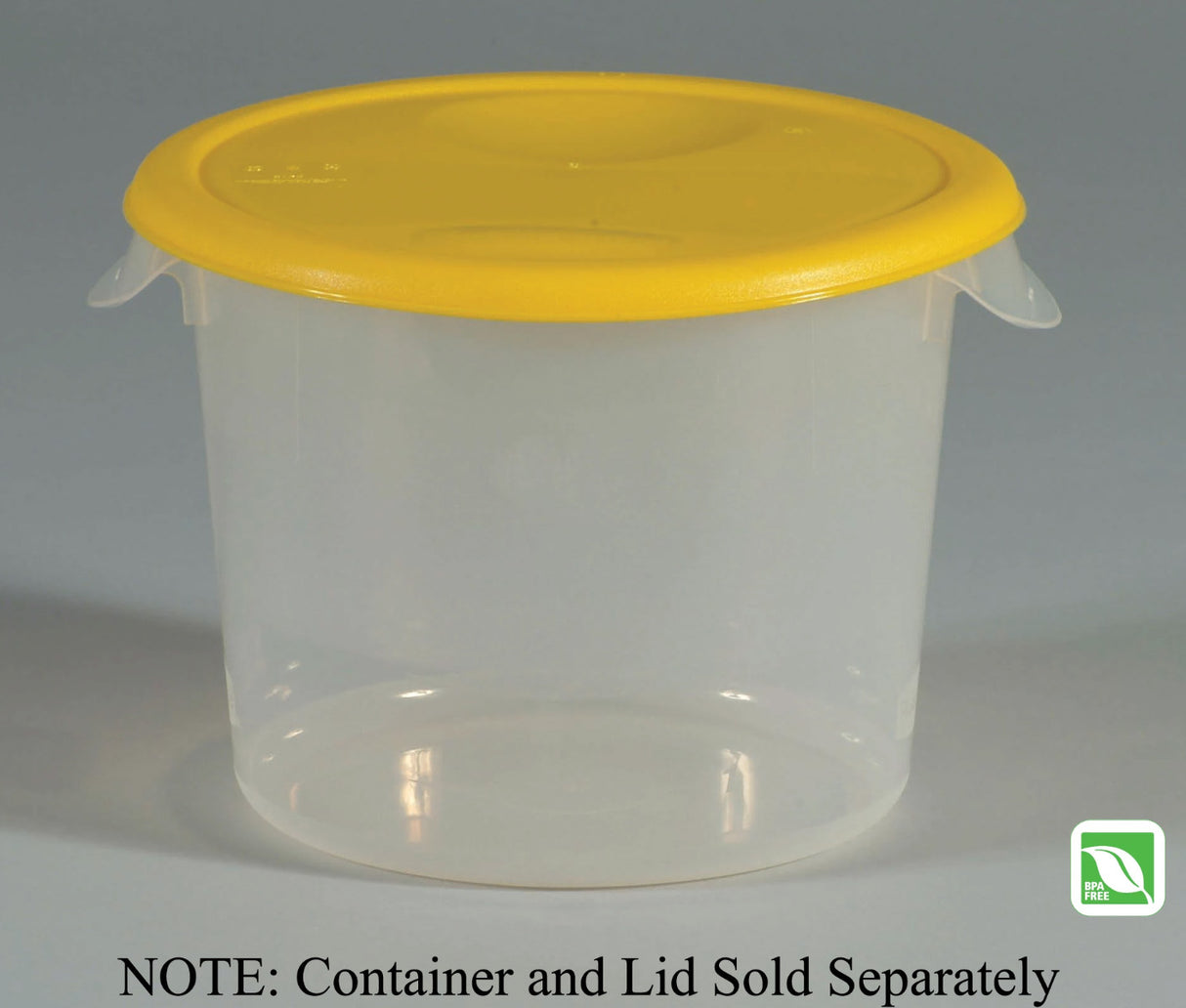 Rubbermaid FG572300WHT Polyethylene Round Food Storage Container 6 qt. - White