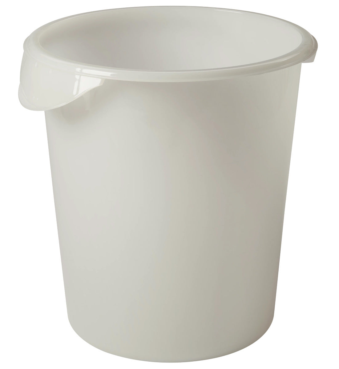 Rubbermaid FG572400WHT Polyethylene Round Food Storage Container 8 qt. - White