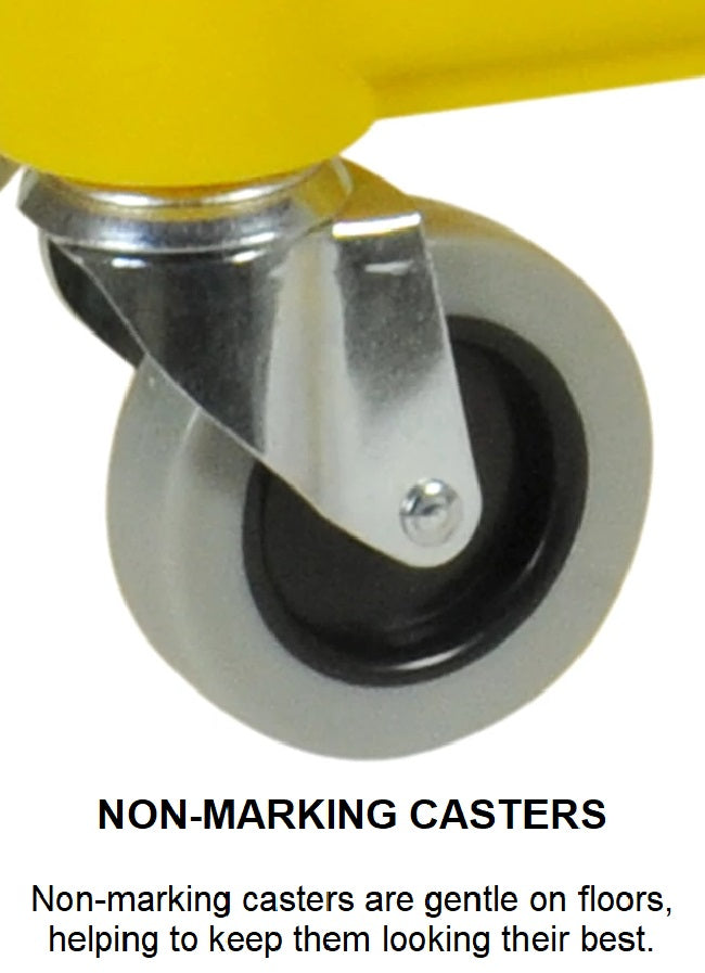 Rubbermaid FG738000YEL Tandem One-Piece Mop Bucket & Wringer Combo 31 Qt. - Yellow