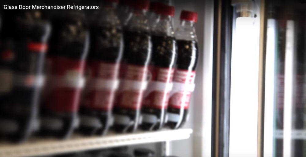 True GDM-47-HC-LD Black 2 Glass Slide Door Refrigerated Merchandiser 54" - 47 Cu. Ft.- 115v