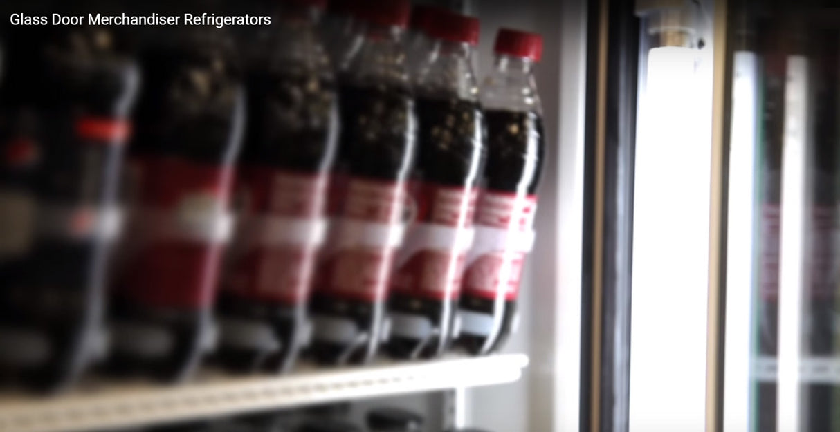 True GDM-47-HC-LD Black 2 Glass Slide Door Refrigerated Merchandiser 54" - 47 Cu. Ft.- 115v