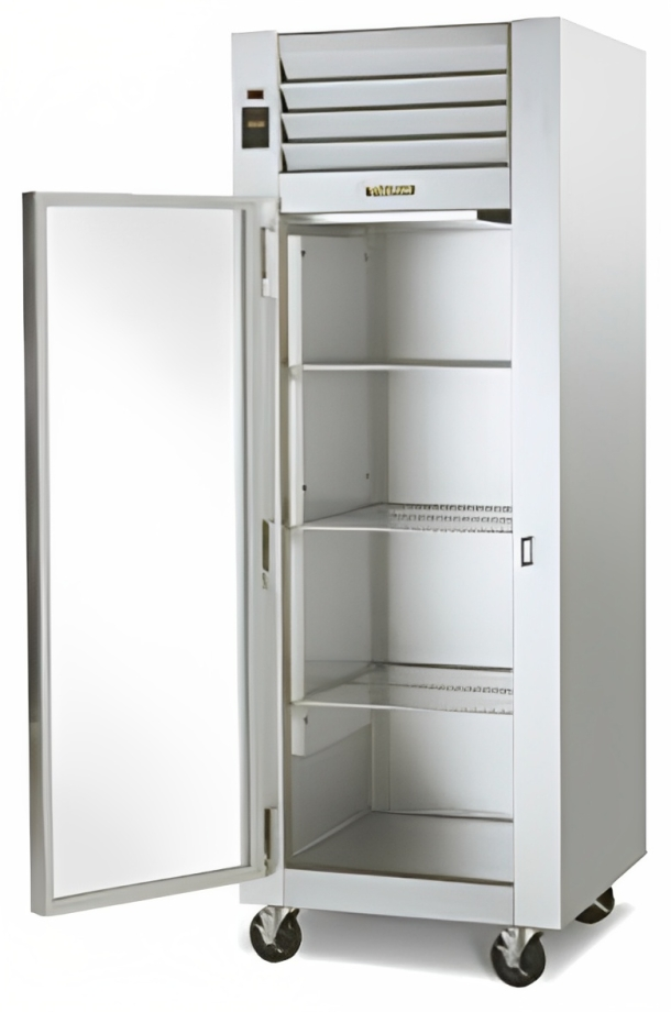 Traulsen G11011 1-Section Left Hinged 1 Glass Door Reach-In Refrigerator 30" - 24.2 Cu. Ft.