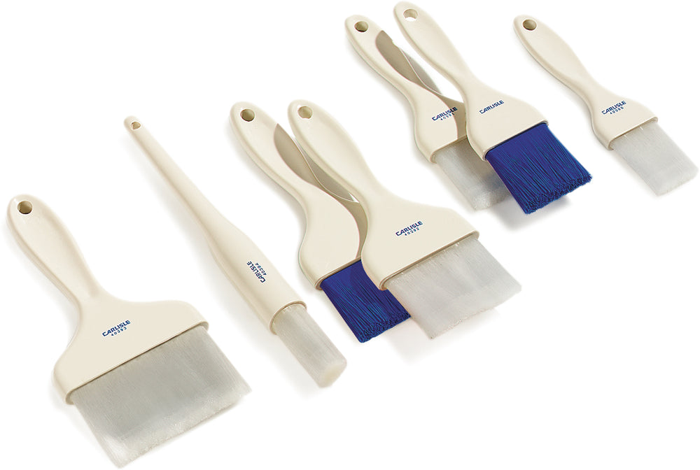 Carlisle 4039302 Sparta Galaxy Flat Pastry Brush with 4"W Nylon Bristles & Plastic Handle - White