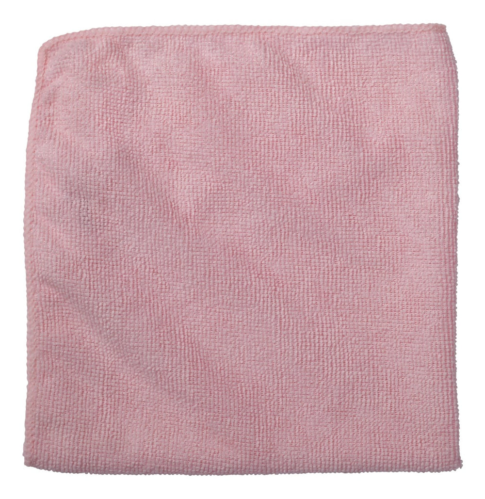 Rubbermaid 1820581 Commercial Light Duty Microfiber Cloth 16" - Pink