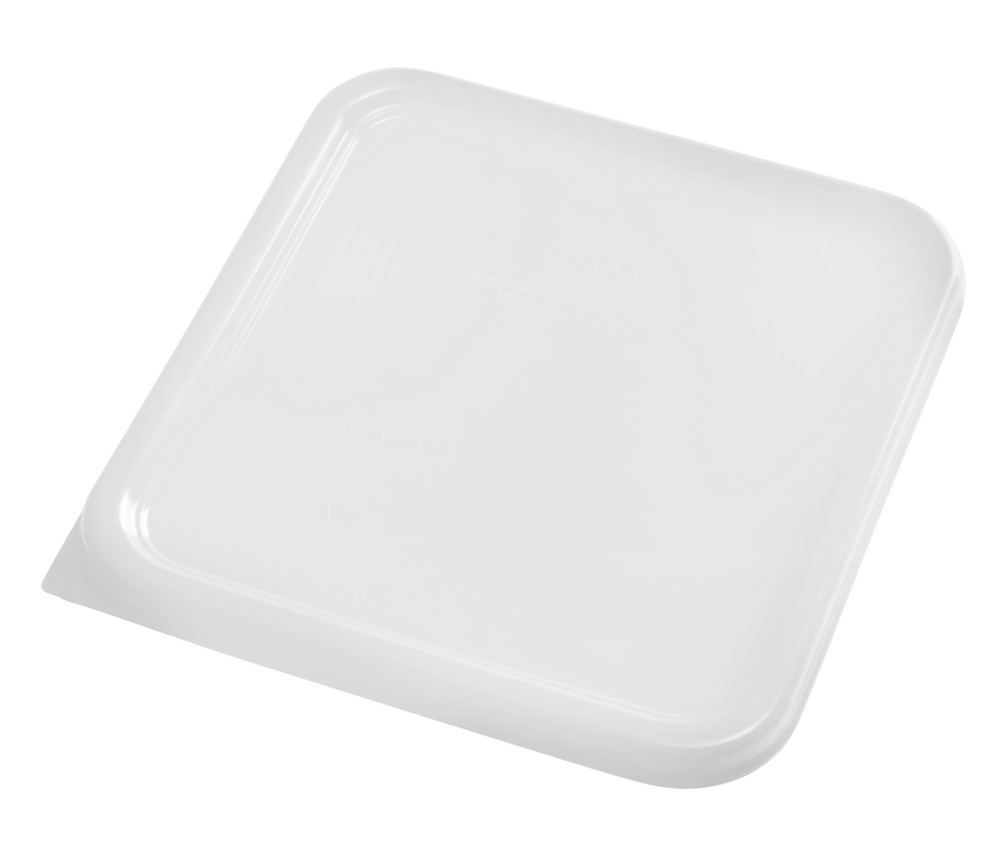 Rubbermaid FG650900WHT Space Saving Square Food Storage Container Lid 2-8 Qt. - White