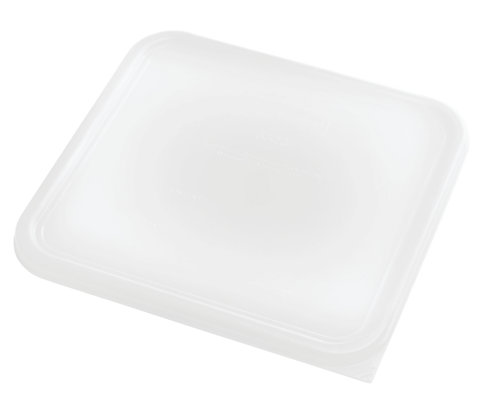 Rubbermaid FG652300WHT Space Saving Square Food Storage Container Lid 12-22 Qt. - White