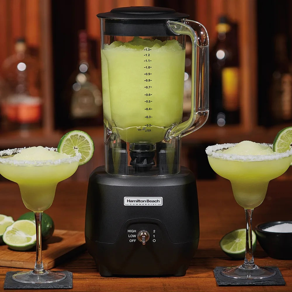 Hamilton Beach HBB908R 2-Speed Bar Blender with 44 oz. Polycarbonate Container and Black Base - 120V, 1 HP