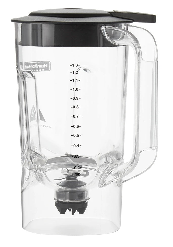 Hamilton Beach HBB908R 2-Speed Bar Blender with 44 oz. Polycarbonate Container and Black Base - 120V, 1 HP