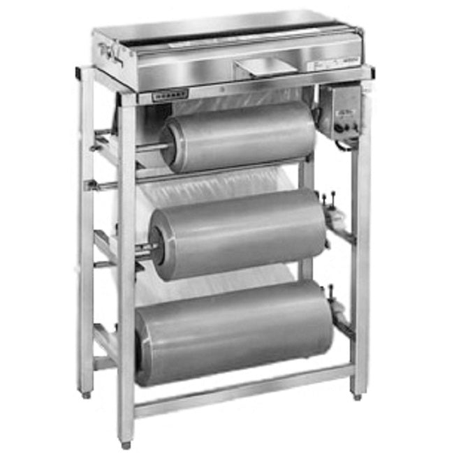 Hobart W32-6 commercial hand wrap station with 3 roll film capacity
