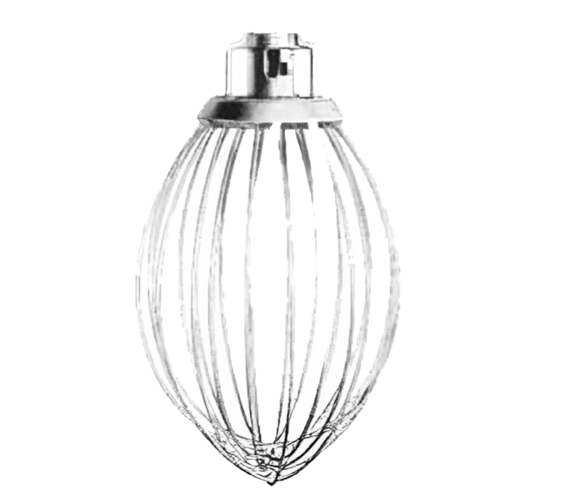 Hobart DWHIP-HL640 Legacy Stainless Steel "D" Wire Whip - 40 Qt. Bowls