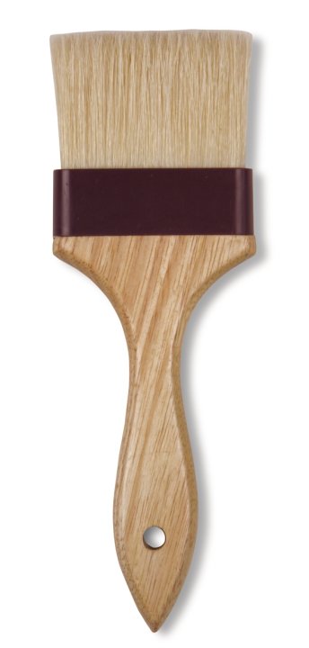 Vollrath 463 Boar Bristle Pastry Brush with Wooden Handle- 3"W