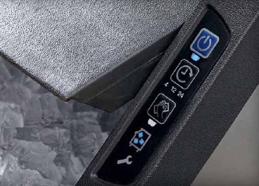 Manitowoc UDP0140A NEO Air Cooled Undercounter Dice Ice Machine with 90 lb. Bin 26" - 140 lb/24hrs