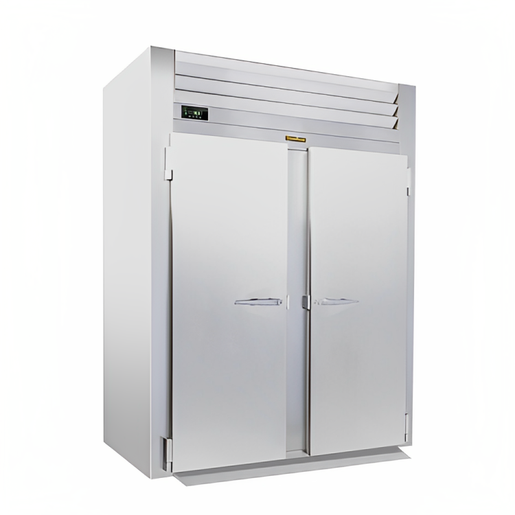 Traulsen ARI232HUT-FHS 2-Section 2 Solid Swing Door Roll-In Refrigerator 68" - Accepts (1) 72" High Rack - 79.5 cu. ft. - 115v