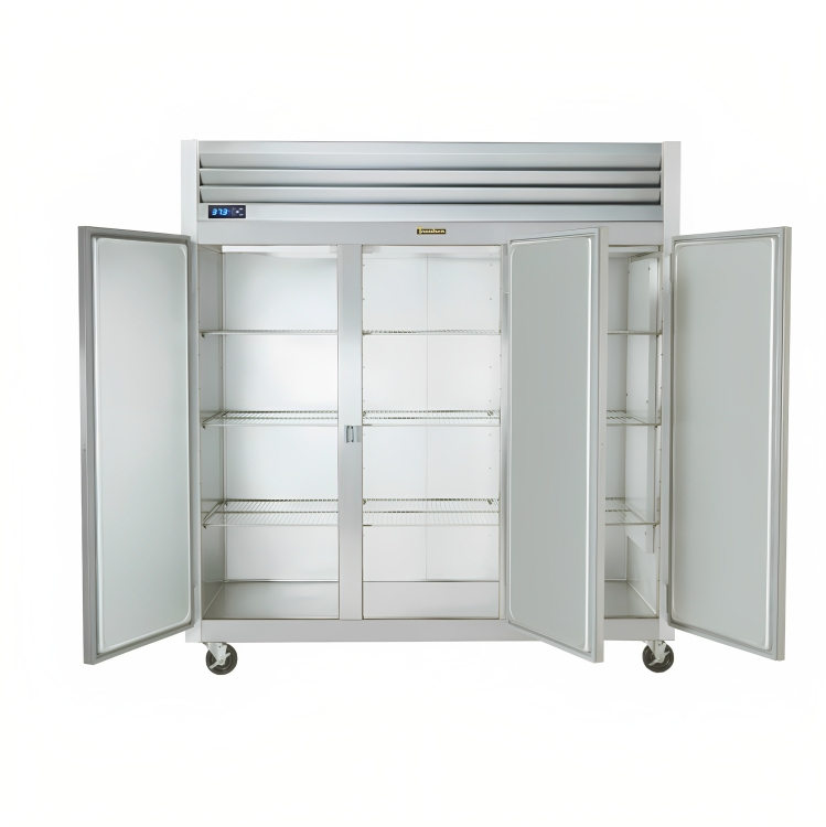 Traulsen G30002 3-Section Right/Right/Right Hinged 6 Solid Half Door Reach-In Refrigerator 76" - 69.1 Cu. Ft.
