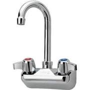 Krowne 10-400L Splash Mount Faucet with 3-1/2" Gooseneck Spout - 4" Centers