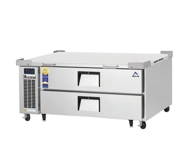 Everest Refrigeration ECB52D2 1-Section 2 Drawer Refrigerated Chef Base 52" - 115V