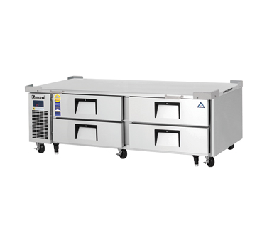 Everest Refrigeration ECB72D4 2-Section 4 Drawer Refrigerated Chef Base 72" - 115V