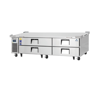 Everest Refrigeration ECB82D4 2-Section 4 Drawer Refrigerated Chef Base 82" - 115V