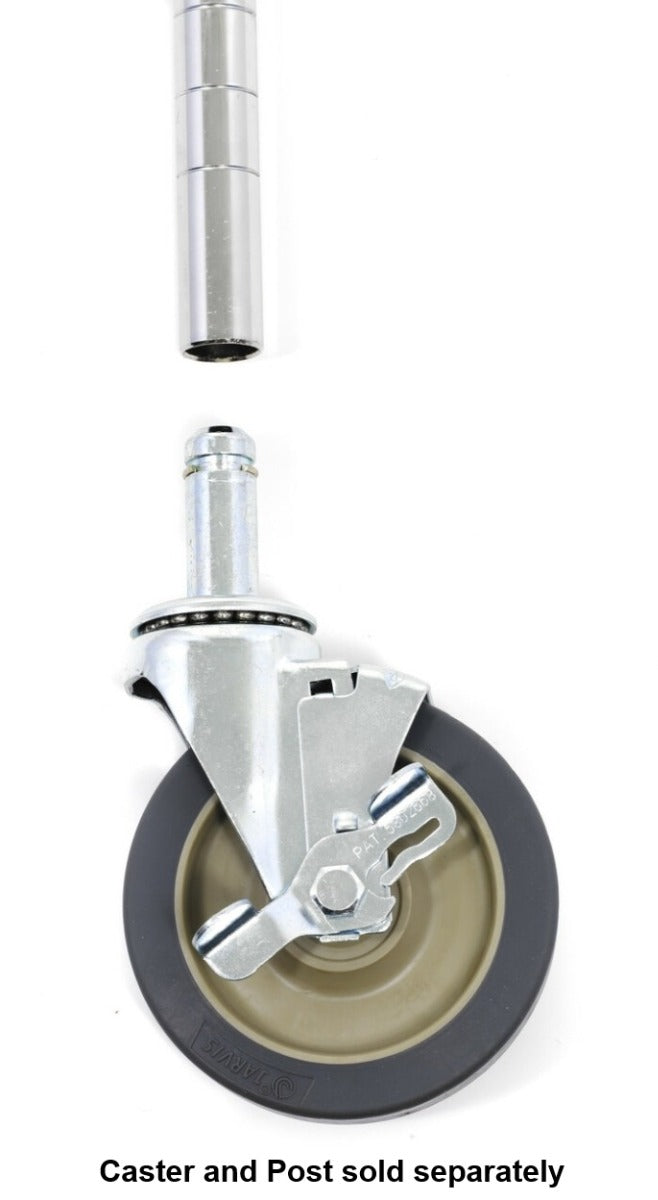 Olympic J74UK Mobile Wire Shelving Green Epoxy Post 74"