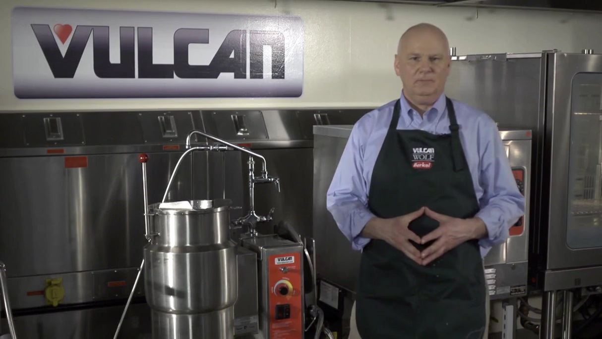 Vulcan VEKT50/66 Table 50"W with (2) Electric Tilting Kettle 6 Gal. ea. - 208v/3ph, 7.5 kW