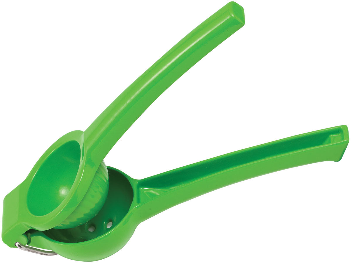 Winco LS-8G Handheld Aluminum Lime Squeezer / Juicer 8"L- Green