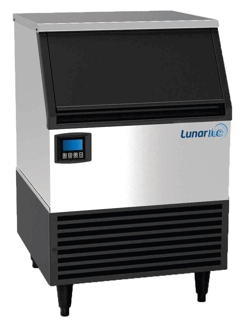 Lunar Ice by Adcraft LUIM-210 Self-Contained Air-Cooled Full Dice Cube Undercounter Ice Machine with 88 lb. Bin 30" - 140 lb./24 hr