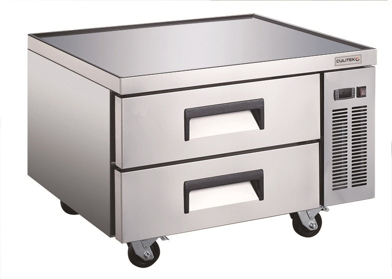 Culitek MCB-36 SS-Series 1-Section 2 Drawer Refrigerated Chef Base 36" - 115v