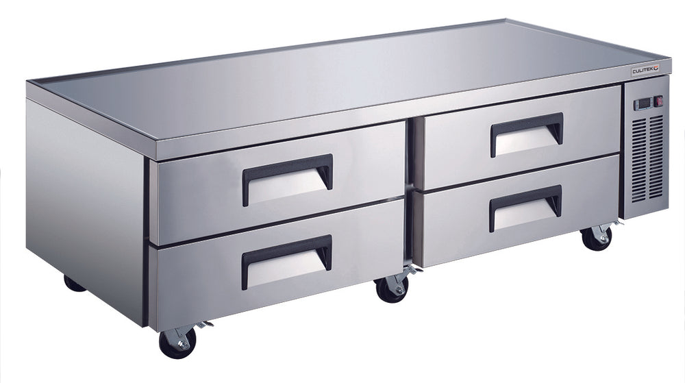 Culitek MCB-72 SS-Series 2-Section 4 Drawer Refrigerated Chef Base 72" - 115v