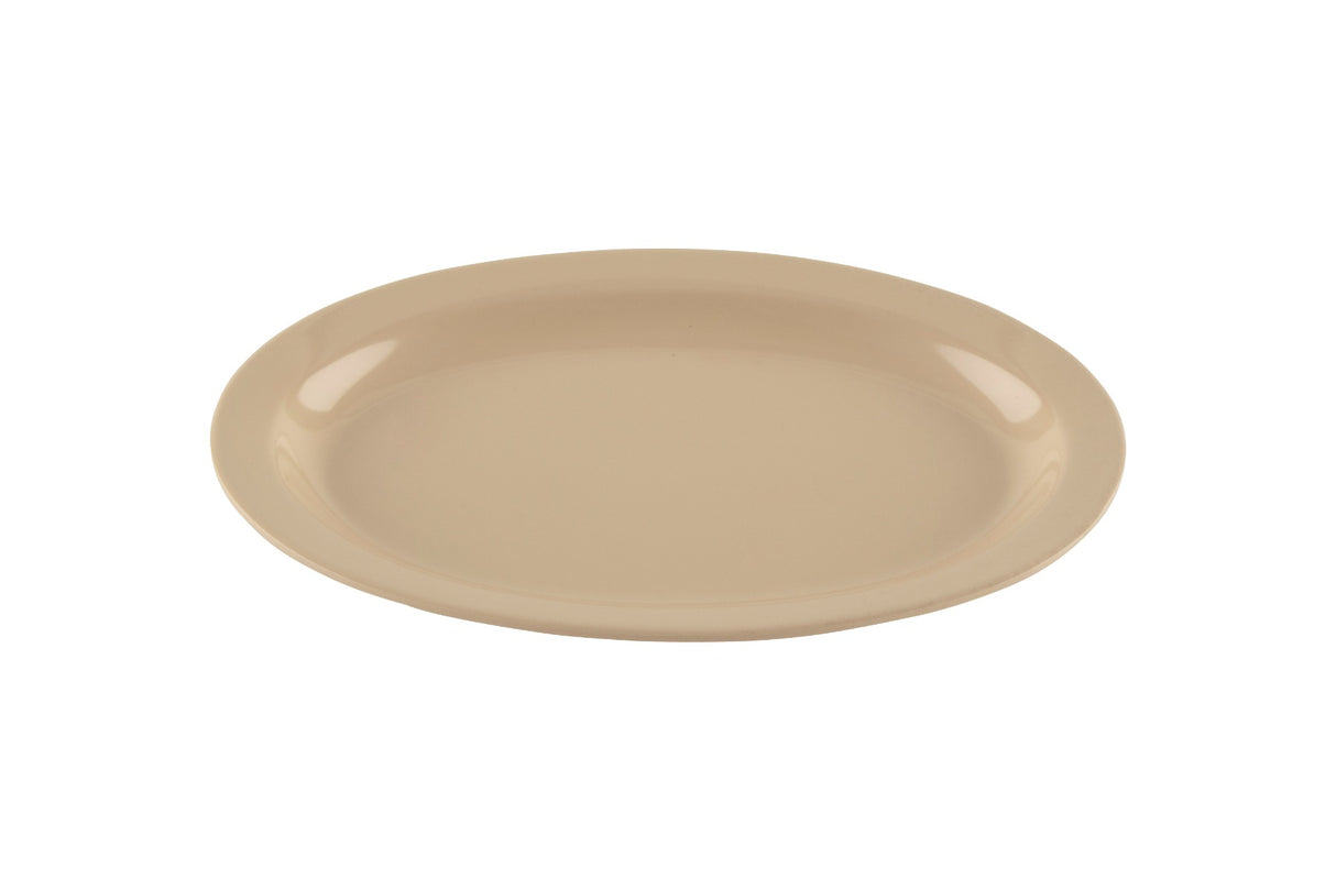 GET OP-610-T SuperMel Melamine Oval Platter 9-7/8" - Tan - 24/Case