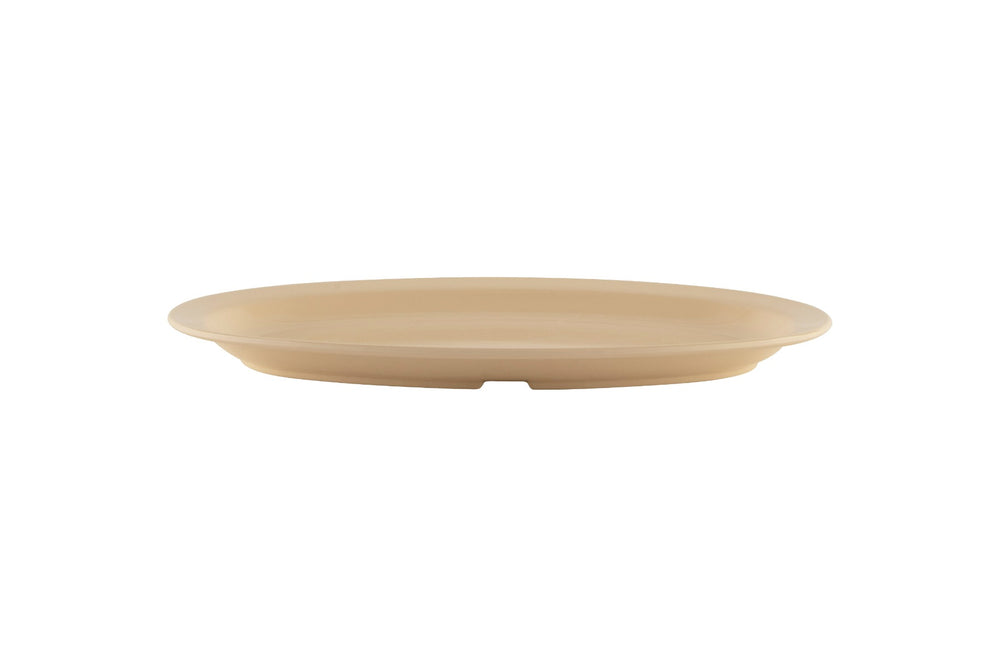 GET OP-612-T SuperMel Melamine Oval Platter 11-5/8" - Tan - 24/Case