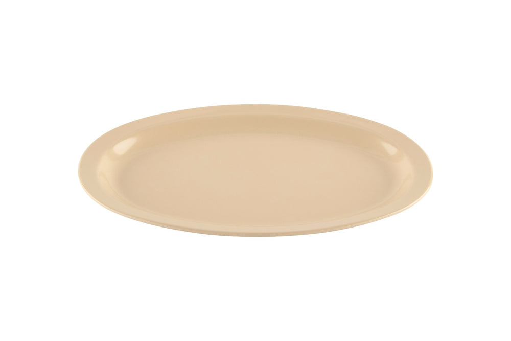GET OP-612-T SuperMel Melamine Oval Platter 11-5/8" - Tan - 24/Case