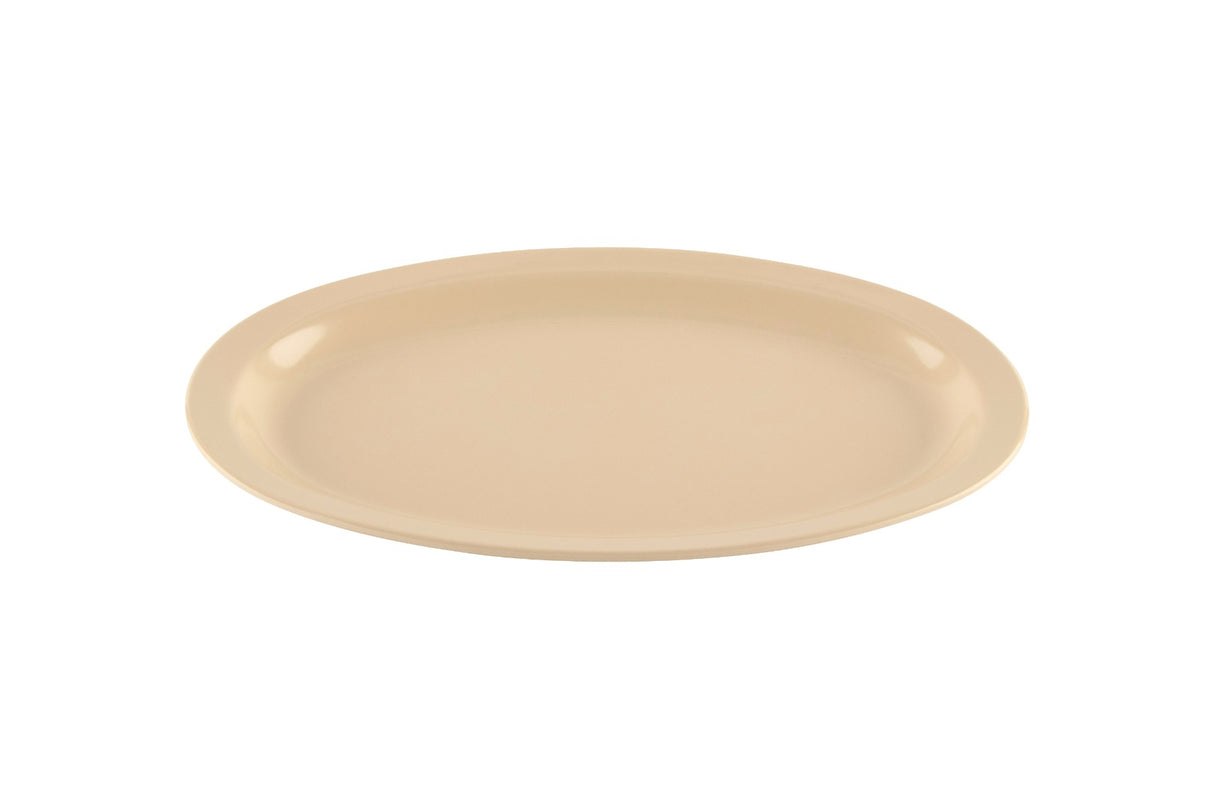 GET OP-612-T SuperMel Melamine Oval Platter 11-5/8" - Tan - 24/Case