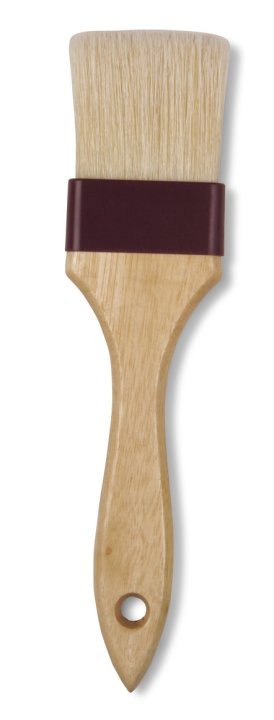 Vollrath 461 Boar Bristle Pastry Brush with Wooden Handle- 2"W
