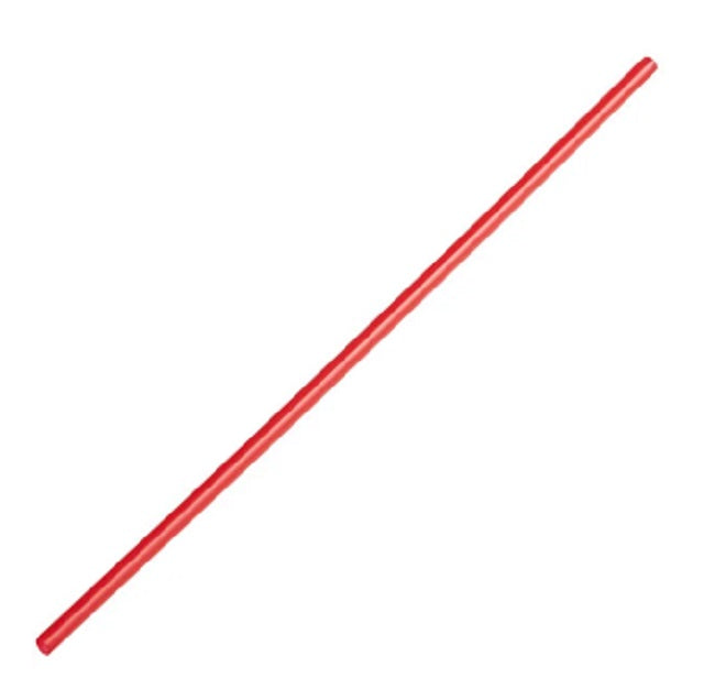 Phillips PD4088 Wrapped Red Plastic Tall Jumbo Straws 9" - 300/Box