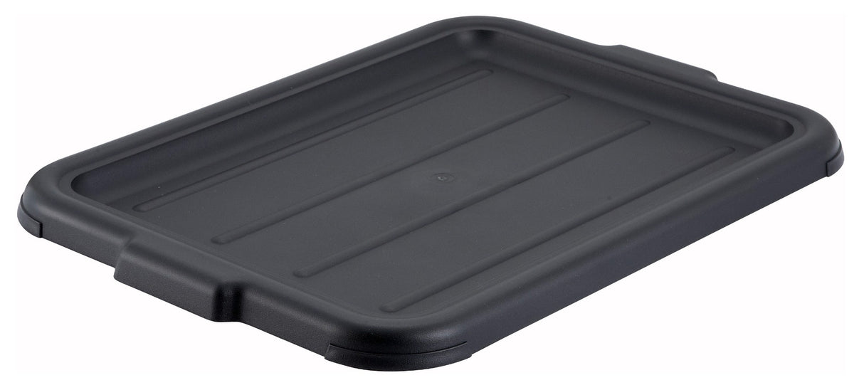 Winco PL-57K Standard Weight Polypropylene Dish/Bus Box / Bus Tub Cover 20-1/4" x 15-1/2" - Black - 12/Case