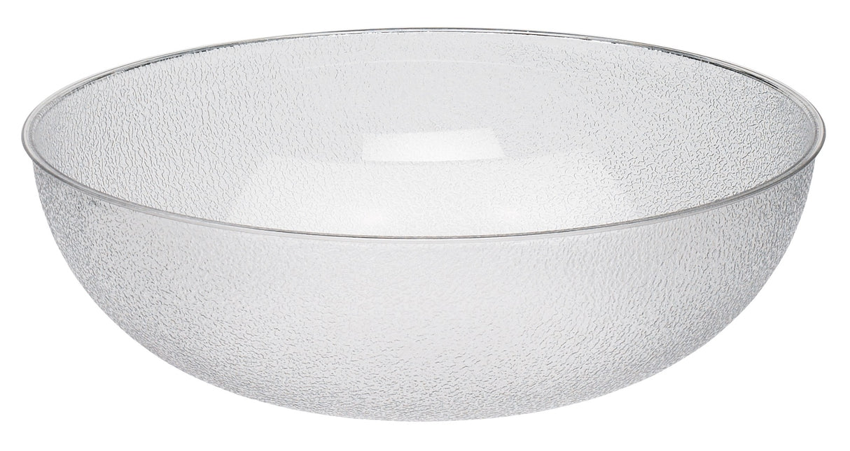 Cambro PSB23176 Camwear Polycarbonate Round Pebbled Serving/Salad Bowl 23" dia. - 40 qt. - Clear