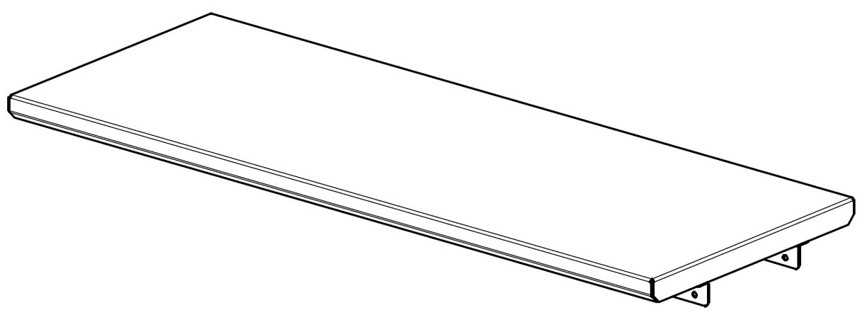 John Boos PTS16K-1872 Stainless Steel Wall Mounted Single Pass-Thru Shelf 72" x 18"