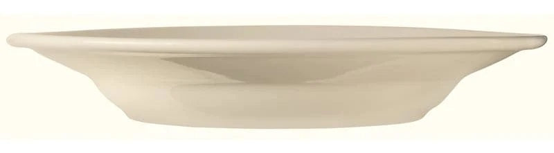 Libbey PWC-39 Kingsmen White Rolled Edge Round Stoneware China Pasta Bowl 12" - Cream White - 12/Case