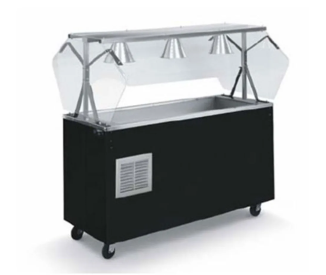Vollrath R38713 46" Affordable Portable™ Cold Food Bar - (3) Pan Capacity, Floor Model, Black