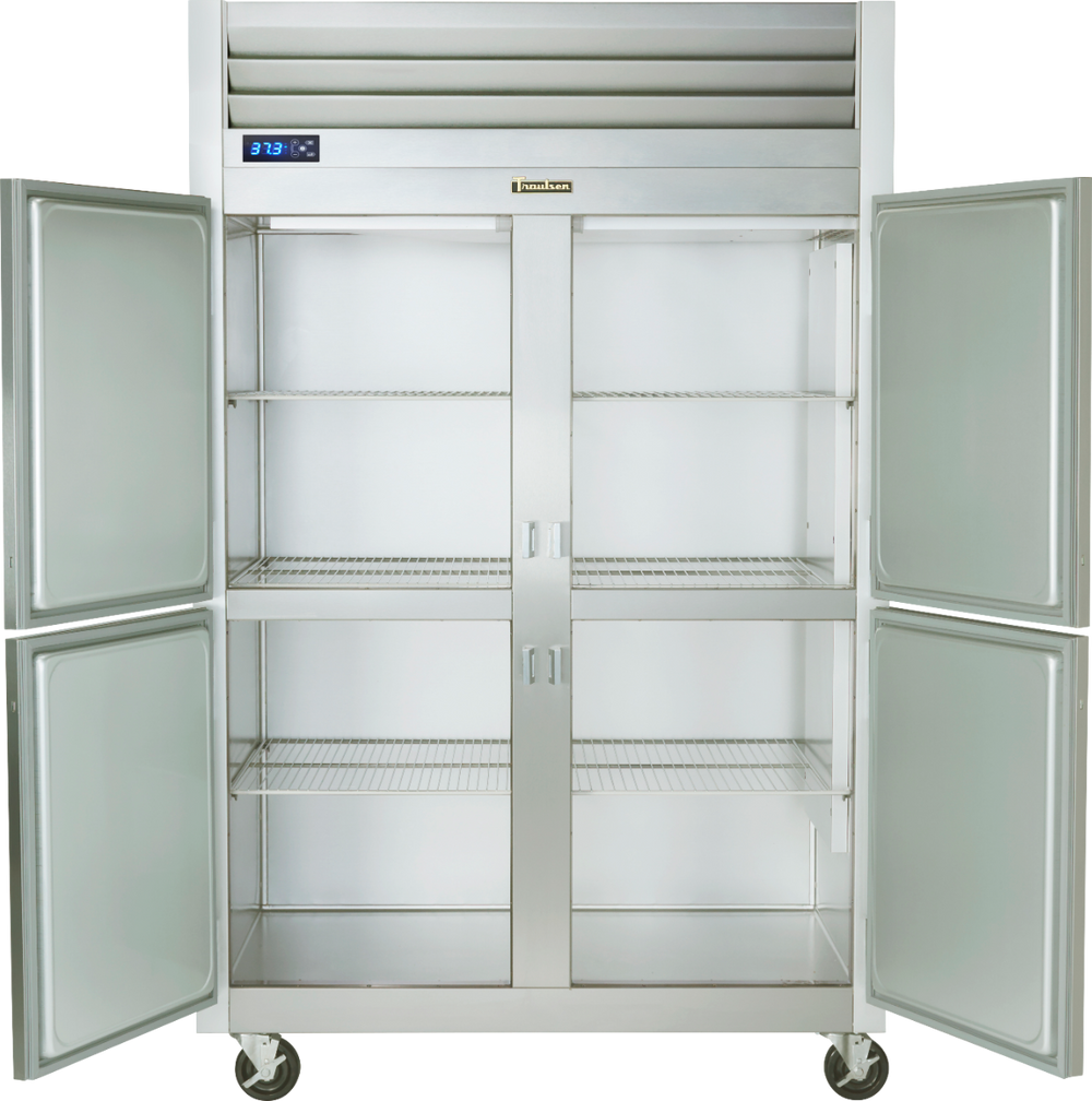 Traulsen G20003 2-Section Left/Left Hinged 4 Solid Half Door Reach-In Refrigerator 52" - 46 Cu. Ft.