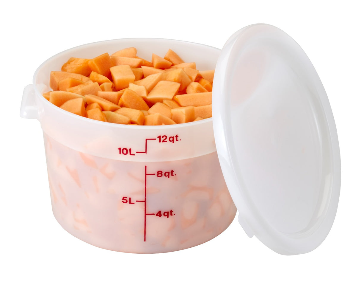 Cambro RFS12148 Food Storage Container, Round, Polyethylene 12 qt.