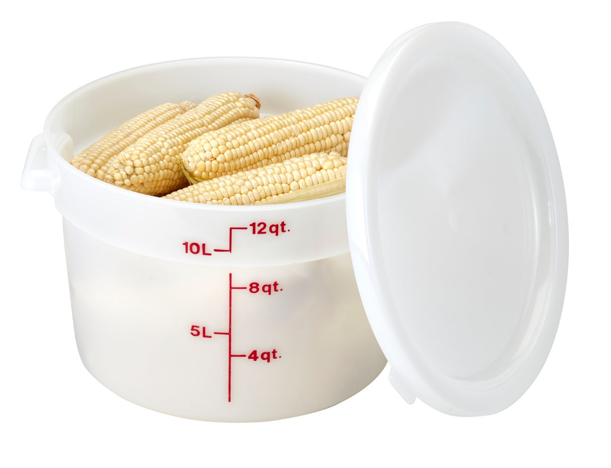 Cambro RFS12148 Food Storage Container, Round, Polyethylene 12 qt.